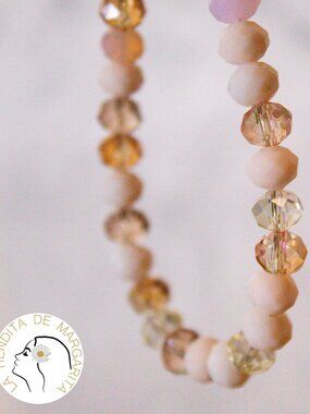 Crystal beaded necklace